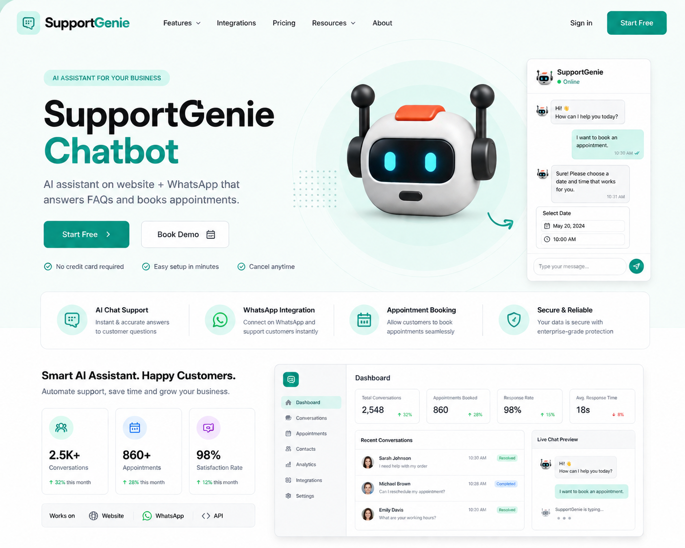 SupportGenie Chatbot