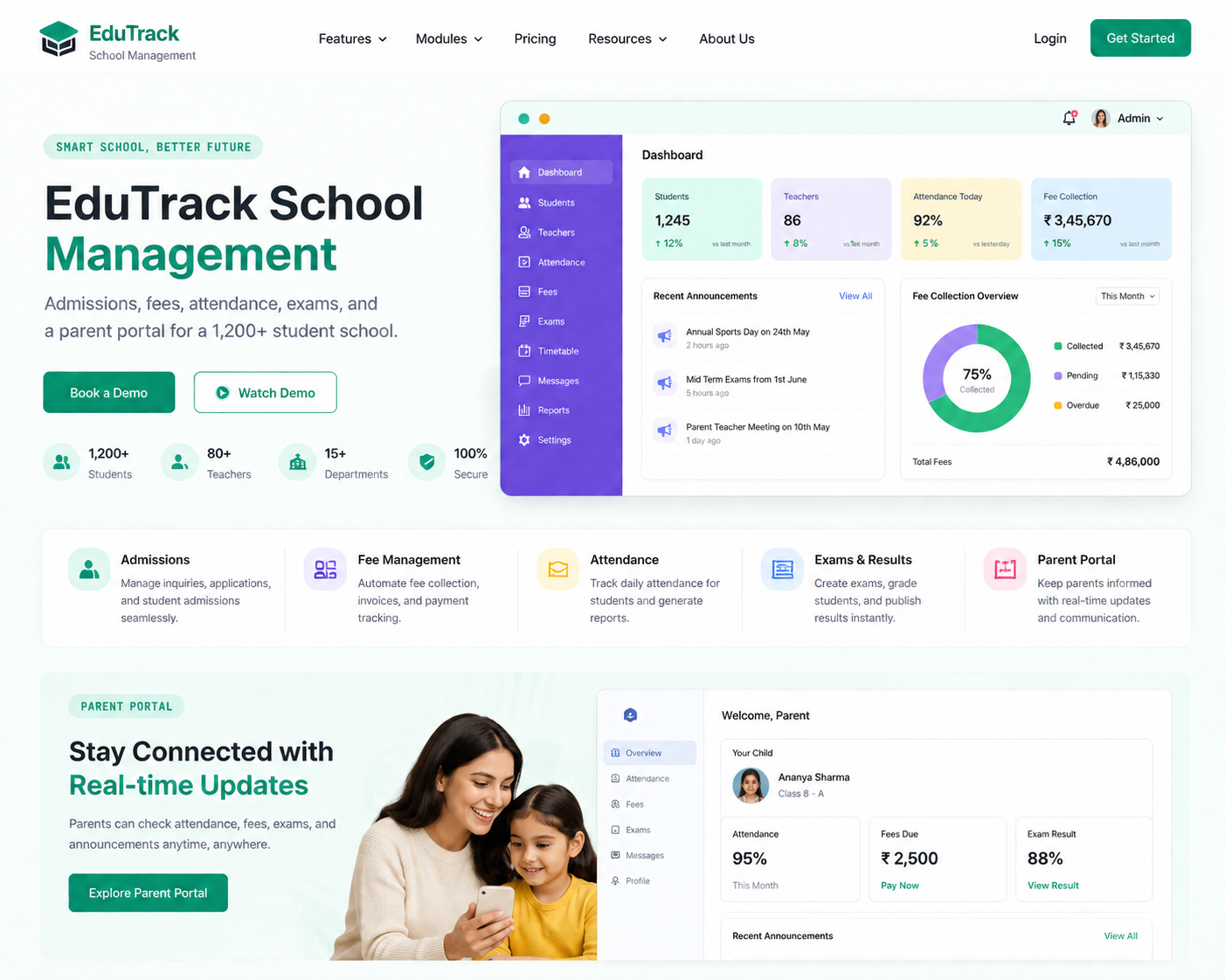 EduTrack School Management